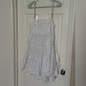Target White Floral Mini Dress